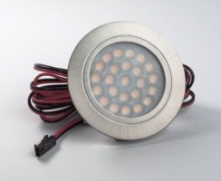 SAL LED bodovka OL11 12V 2W kartáčovaná ocel bílá neutrální