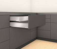 K-BLUM Legrabox, zásuvka M 500mm/40kg, Blumotion/TOB, černá, Expando