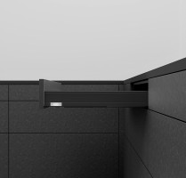 K-BLUM Legrabox, zásuvka N 500mm/40kg, Blumotion/TOB, černá, vrut