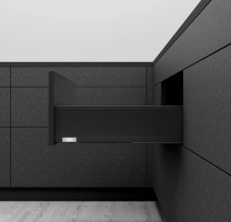 K-BLUM Legrabox, zásuvka K 500mm/70kg, Tip-on, černá, vnitřní