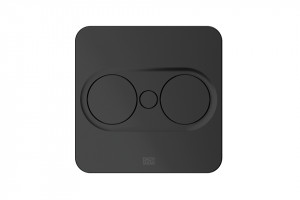 BACHMANN 946.101 el. zásuvka Twist 2 čtverec, 2x 230V Schuko, černá matná