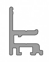 TERNO spodní příchyt skla 1775/A 1,5m