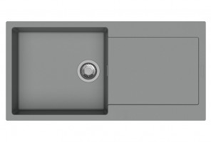 StrongSinks S3 Dřez granit Zala 1000, rozměr 1000 x 500 mm, s odkapem, šedý