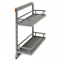 StrongWire boční koš tmavě šedý 250 mm, kuličkový tlumený výsuv