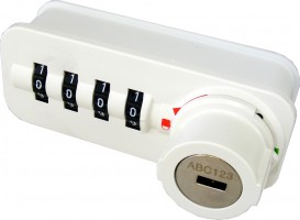 LEHMANN Zámek číselný Free 58.01 levý Z-1 16-18 bílý