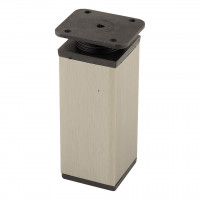 StrongLegs nábytková noha FA009 100Rmm imitace nerezi/černá plast