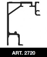 TERNO Solo Vetro horní vedení 2720/AS 3m stříbrná elox