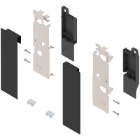 BLUM ZI7.3CS0 Legrabox, čelní příchyty vnitřní zásuvky C pro reling, černá