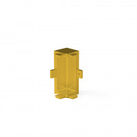 TULIP Gola vnitřní roh zásuvkového C profilu kov tmavá zlatá broušená