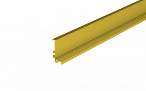 TULIP Gola dvířkový J profil s LED 4,1m tmavá zlatá broušená