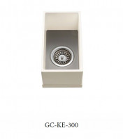 GETACORE dřez GC-KE-300 GC2003 Trento White s přepadem