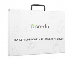 CORDIA vzorník Profily a hliníkové rámečky 2024 - kufřík s barevnicí