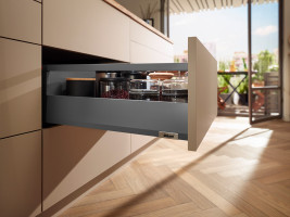 K-BLUM Merivobox 8xM+12xE/500 tmavě šedá + 1x FESTOOL Aku šroubovák TXS 12