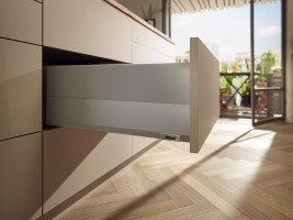 K-BLUM Merivobox, zásuvka E boxcap 550mm/40kg, světle šedá IG, Inserta