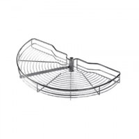 KES 260545 karusel 180° celodrátěné police 900mm 1/2 kruh chrom