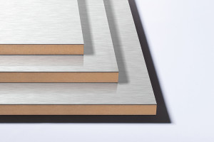 MDF LAM AL01/AL01 Hliník broušený 2800/1300/18,7