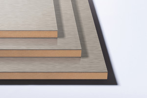 MDF LAM AL03/AL03 Nerez broušená 2800/1300/18,7