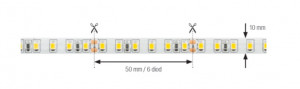 StrongLumio LED pásek 14,4W/m 24V(120 LED/m)10mm CRI90 bílá teplá (5 let záruka)