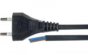 Flexo šňůra s volným koncem 2 x 0,75mm 5m černá