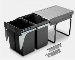 GOLLINUCCI Sorter Linea 290DM na dvířko 400mm 2x21l antracit