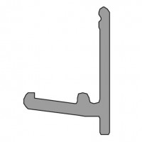 TERNO spodní příchyt skla 1776/A - 2m