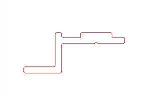 TERNO Solo Vetro Light bezpečtnostní profil 2260/A 3m stříbrná elox