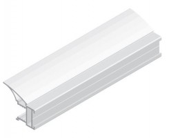 SEVROLL 03806 Fala úchytová lišta 10mm 2,5m stříbrná