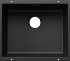 BLANCO 527794 Dřez Subline 500-U bez odtokové sady Silgranit černá