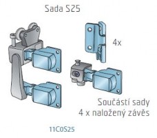 S-S25 (H25SD) sada kování pro skládací dveře 25kg