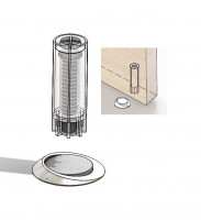 TWIN Magnetická zarážka Stoppino černá