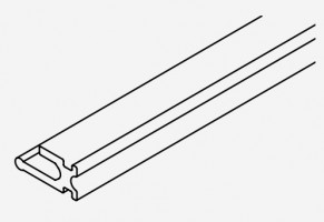 HAWA 057.3078.002 Porta 100 glass, plastové těsnění černé 20m