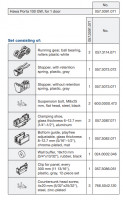 HAWA 057.3091.071 Porta 100 GW, sada kování pro skleněné dveře do 100kg