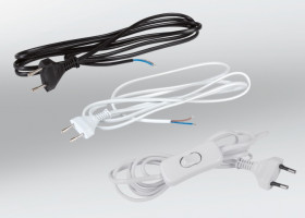 SAL napájecí kabel s vypínačem 2m bílý