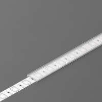 StrongLumio krycí lišta C2 k profilu Slim 8/Smart10 naklapávací 3000mm průsvitná