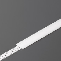 StrongLumio krycí lišta J Begtin/Begton 12 naklapávací/násuvná, 2000mm mléčná