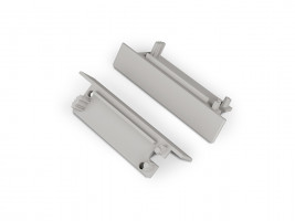 StrongLumio koncovky k profilu Flat šedá (pár)