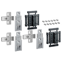 HETTICH 9339496 WingLine L new středové závěsy seřiditelné 3 ks, šedá