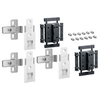 HETTICH 9339498 WingLine L new středové závěsy seřiditelné 3 ks, bílý