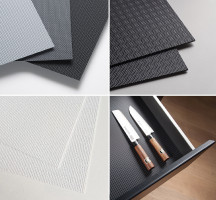 K-StrongMax 16 zásuvka H89/500mm, šedá, protiskluz Ago-Kristall 900 černá