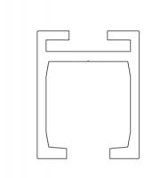 TERNO posuvné interiérové kování 240kg lišta 201/G 4m surová