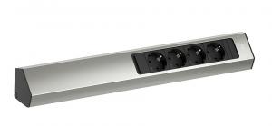 BACHMANN 932.004 Casia 2, 4x230V, imitace nerezi schuko