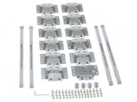 StrongLine Linio kování pro posuvné dveře pro 3 křídla s tlumením 40kg