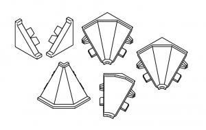 TL Krono sada koncovek (NOVÝ TYP) tmavě hnědá (7181)