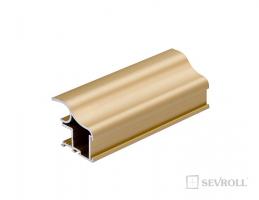 SEVROLL 06821 System 10 II úchytová lišta 10mm 2,7m zlatá/mosaz