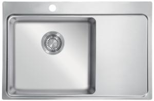 StrongSinks S3 Dřez Nida 787, rozměr 787x520mm nerez, odkap vpravo, viz výkres