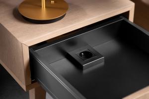 BLUM ESS.B01FA Amperos napájecí prvek a kabel, zásuvka SCH, černá mat