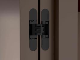 KK Dveřní závěs bezfalcový Kubica 6400 černá