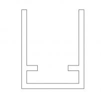 TERNO Versatile spodní vedení art. 630, 3m elox černá