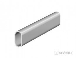 SEVROLL 222522 Linea šatní tyč oválná 3m stříbrná