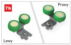 SEVROLL 10207 Maxim horní vozík 18mm asymetrický - 2ks